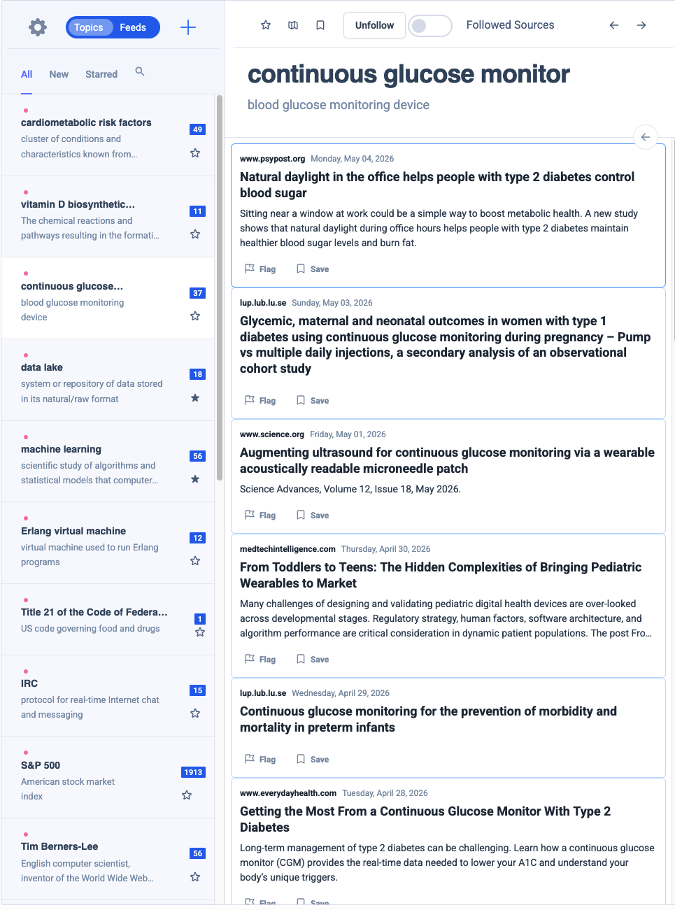 topic streams
